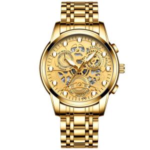 Jam tangan f4088 full gold original analog rantai pria - Rp 109.000