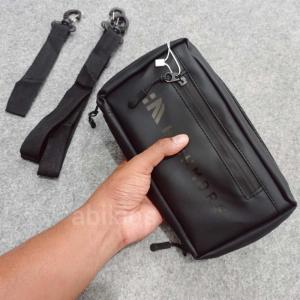 Tas selempang clutch bahan waterproof hitam doff ts13 good pria wanita - Rp 53.200