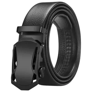 Sabuk pria kulit hitam tali pinggang formal dan kasual bergaya modern ges20 rel - Rp 23.100