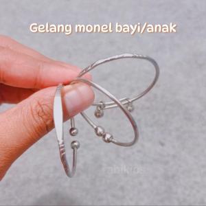 Gelang tangan monel bayi atau anak original anti step gl128 dipercaya mamah muda - Rp 9.000